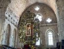 altare abbazia statua